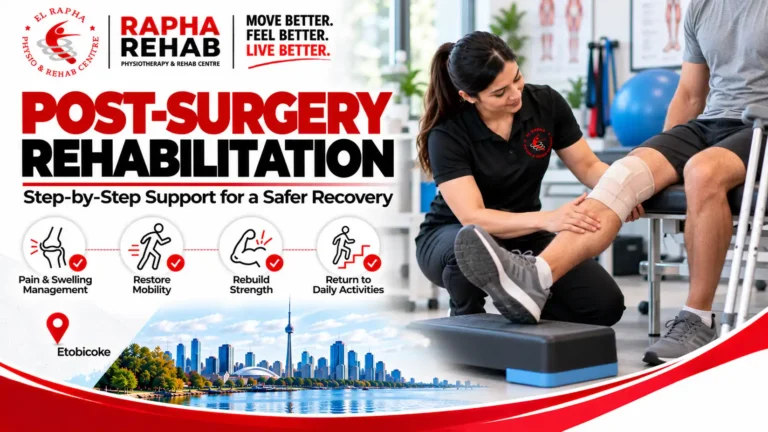 Post-surgery rehabilitation in Etobicoke to restore strength and mobility step by step