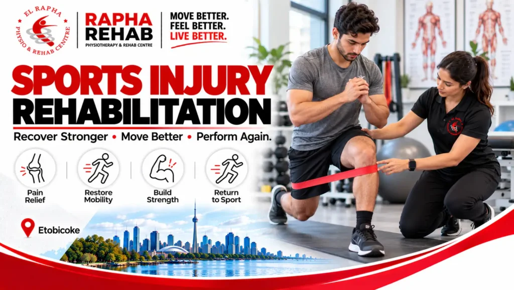 Sports injury rehabilitation in Etobicoke to support athletes' recovery and performance