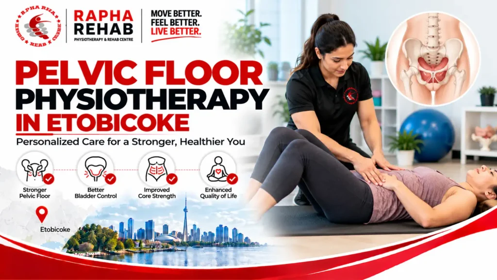 Pelvic floor physiotherapy at Rapha Rehab for improved pelvic health and muscle function