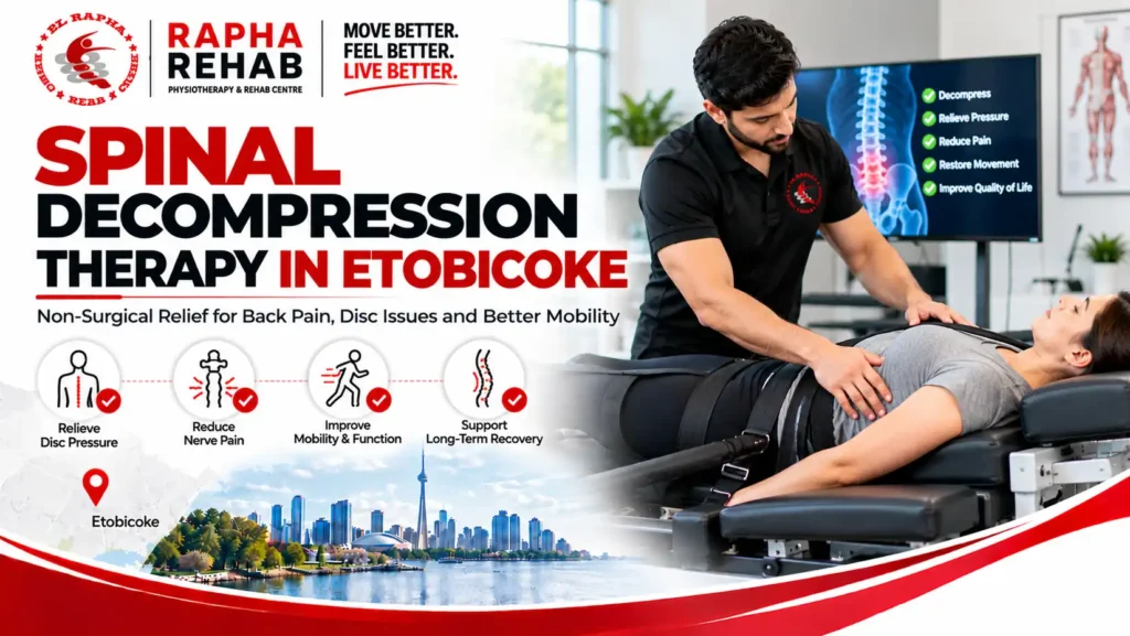 Spinal decompression therapy at Rapha Rehab for back pain management